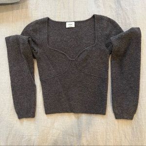 Aritzia Wilfred Sweetheart Sweater Top